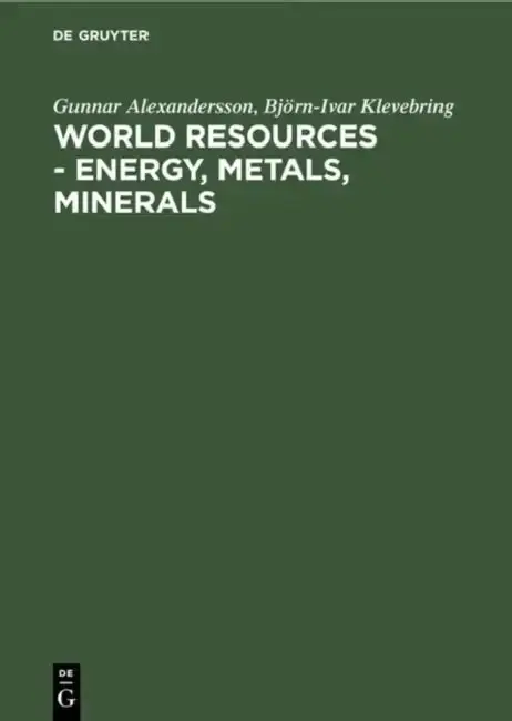 Cover of World resources - Energy, metals, minerals