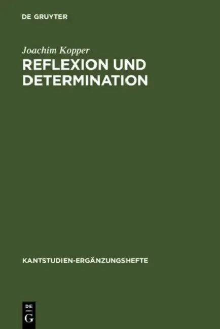 Cover of Reflexion Und Determination