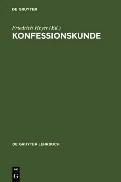 Cover of Konfessionskunde