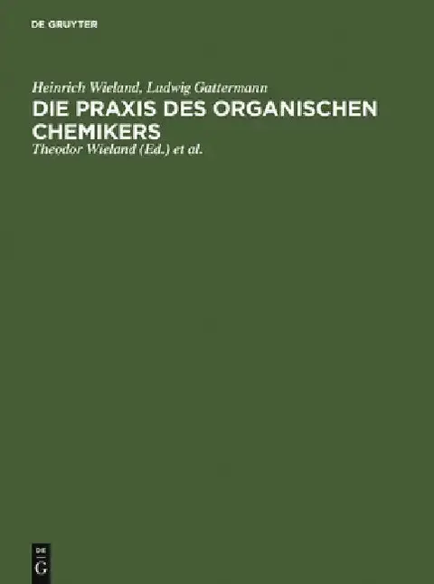 Cover of Die PRAXIS Des Organischen Chemikers