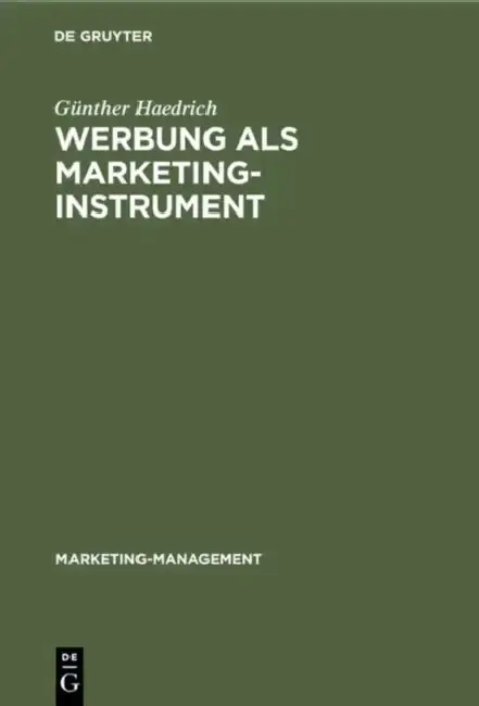Cover of Werbung als Marketinginstrument
