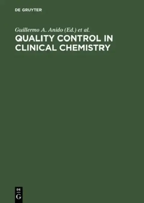 Cover of Quality Control in Clinical Chemistry