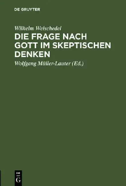 Cover of Die Frage nach Gott im skeptischen Denken