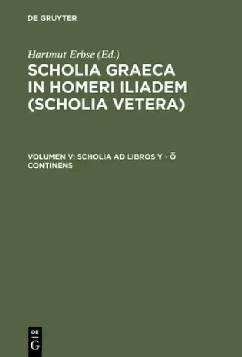 Cover of Scholia AD Libros Y - Ω Continens
