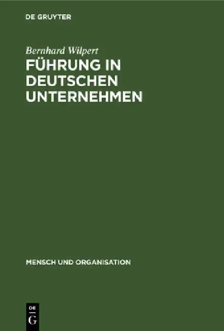 Cover of Führung in deutschen Unternehmen
