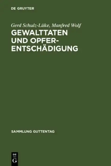 Cover of Gewalttaten Und Opferentschadigung