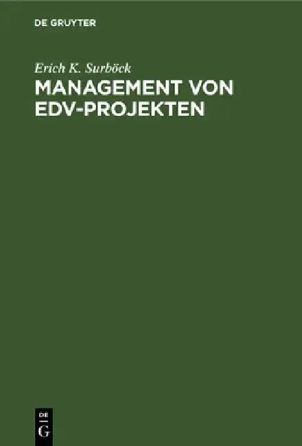 Cover of Management von EDV-Projekten