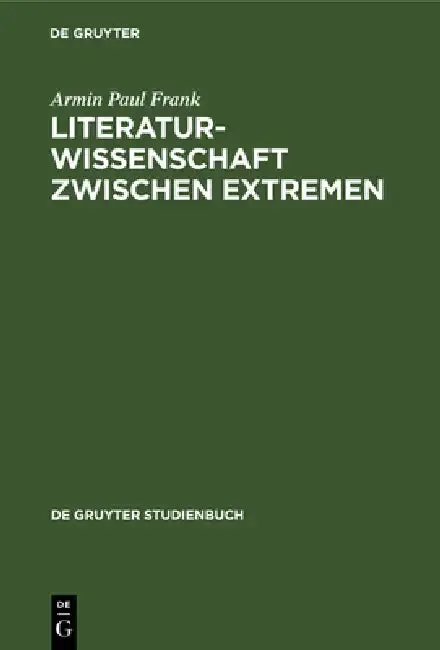 Cover of Literaturwissenschaft zwischen Extremen