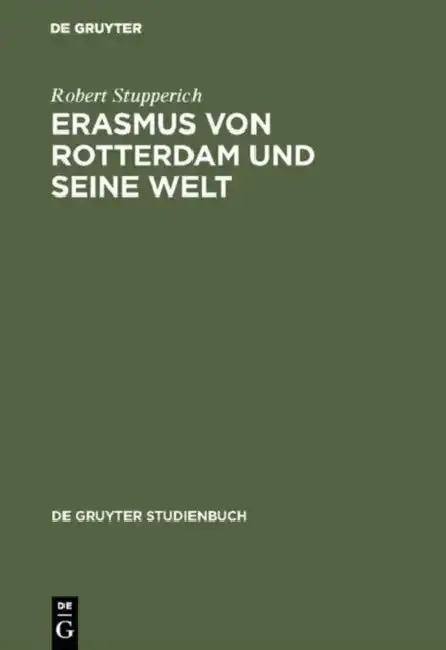 Cover of Erasmus von Rotterdam und seine Welt