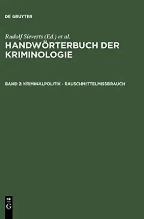 Cover of Kriminalpolitik - Rauschmittelmibrauch