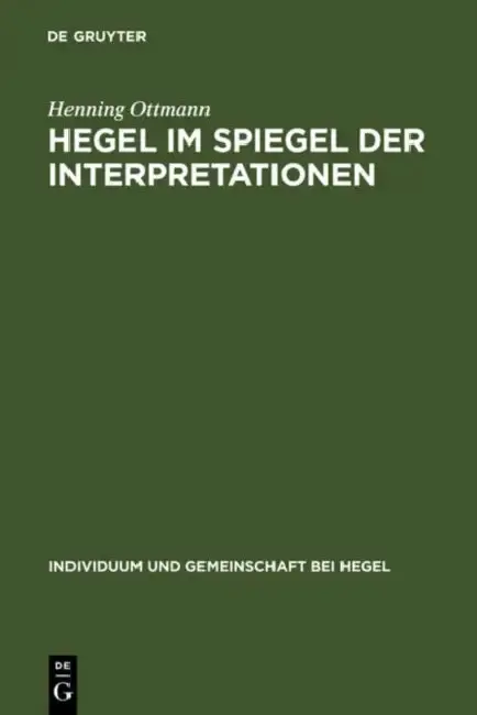 Cover of Hegel im Spiegel der Interpretationen