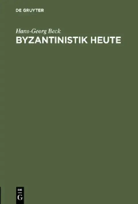 Cover of Byzantinistik heute