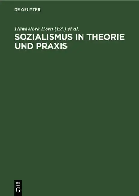 Cover of Sozialismus in Theorie Und PRAXIS