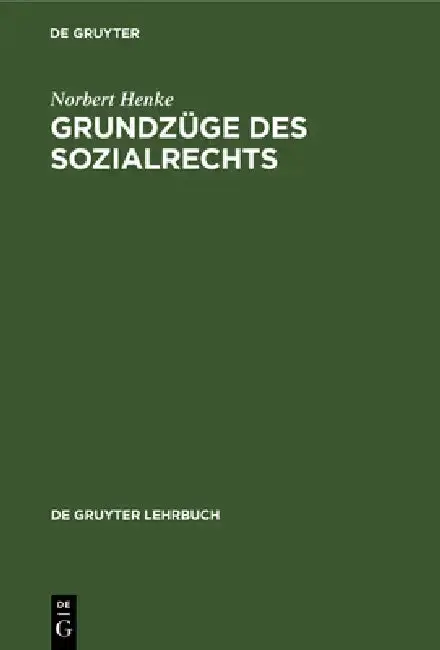 Cover of Grundzüge des Sozialrechts