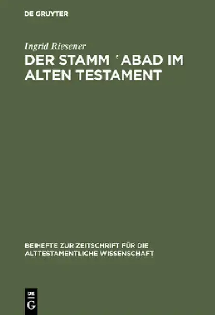 Cover of Der Stamm ‛abad im Alten Testament