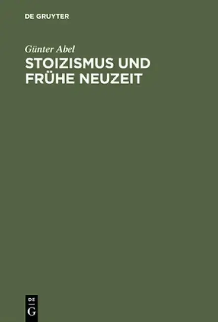 Cover of Stoizismus Und Fruhe Neuzeit