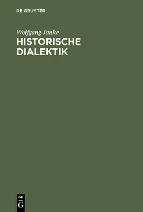 Cover of Historische Dialektik
