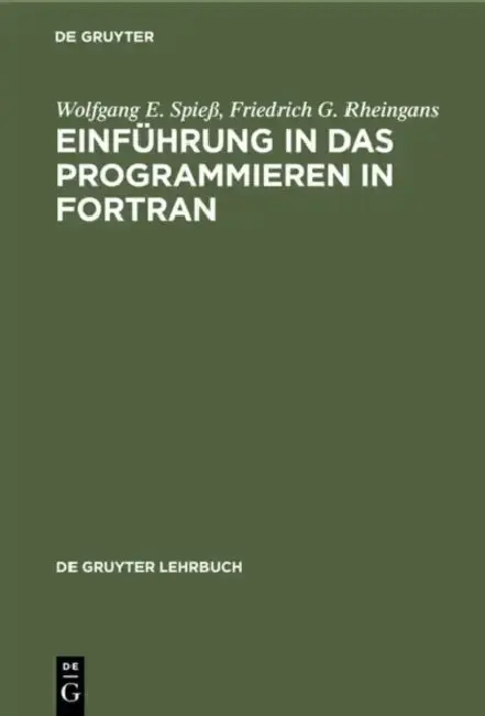 Cover of Einführung in das Programmieren in FORTRAN