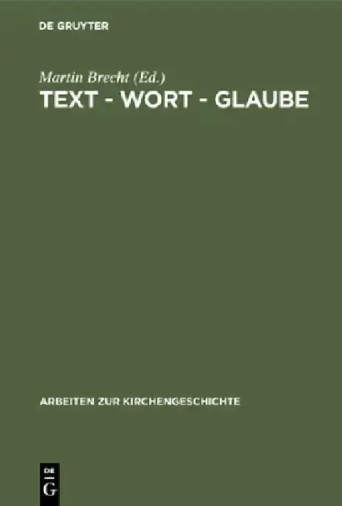 Cover of Text - Wort - Glaube