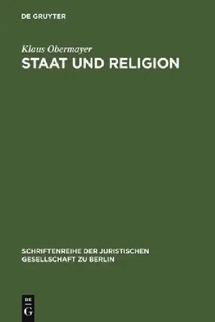 Cover of Staat und Religion