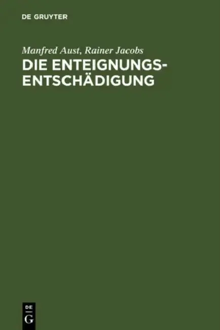 Cover of Die Enteignungsentschädigung