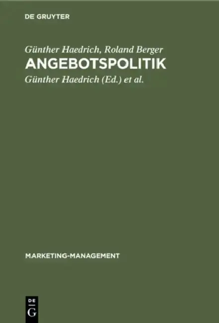Cover of Angebotspolitik