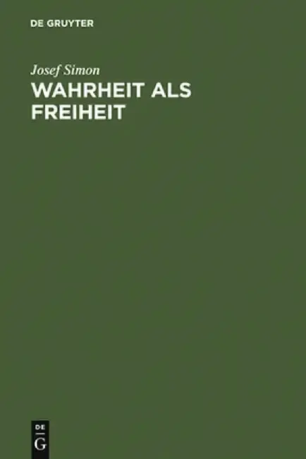 Cover of Wahrheit ALS Freiheit