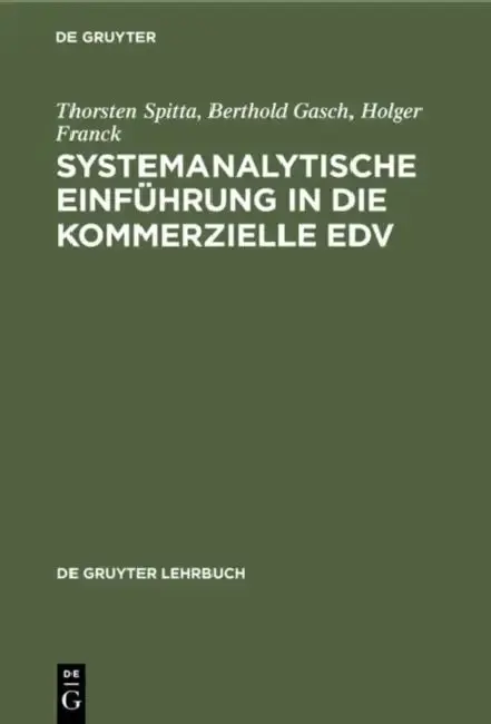 Cover of Systemanalytische Einführung in Die Kommerzielle EDV