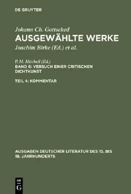Cover of Ausgewählte Werke, Bd 6/Tl 4, Kommentar