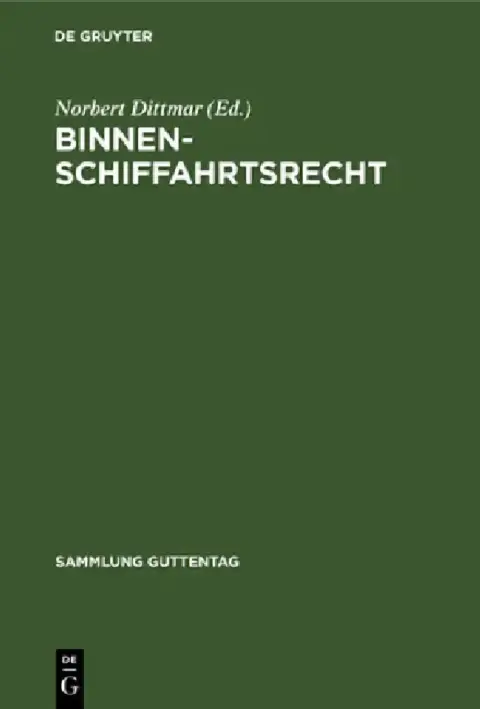 Cover of Binnenschiffahrtsrecht