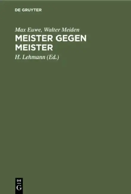 Cover of Meister Gegen Meister