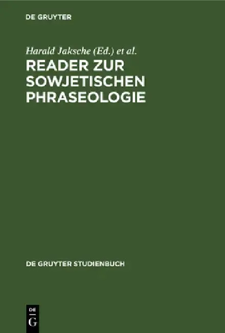 Cover of Reader Zur Sowjetischen Phraseologie