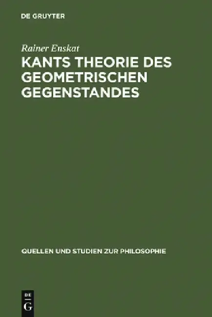 Cover of Kants Theorie des geometrischen Gegenstandes