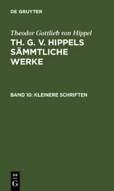 Cover of Kleinere Schriften