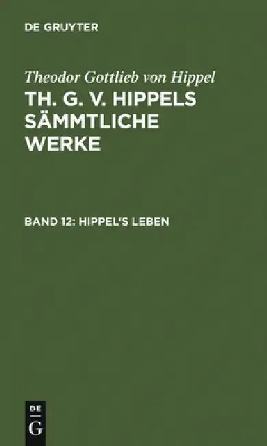 Cover of Hippel's Leben
