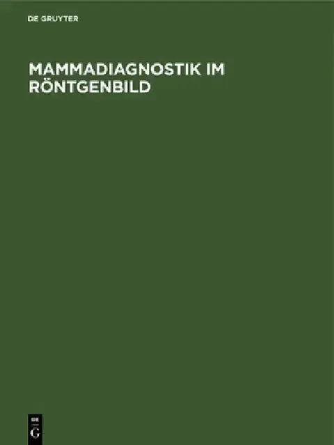 Cover of Mammadiagnostik Im Röntgenbild