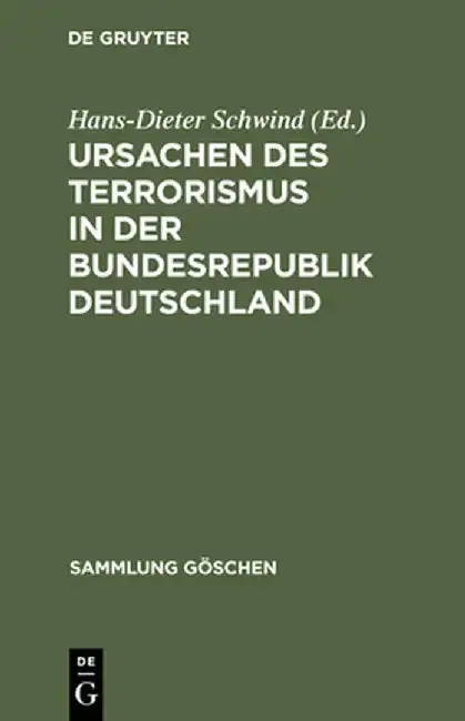 Cover of Ursachen Des Terrorismus in Der Bundesrepublik Deutschland