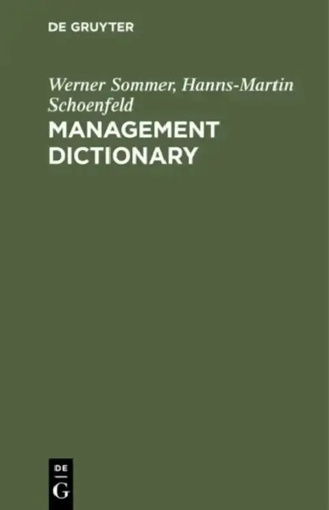 Cover of Management Dictionary