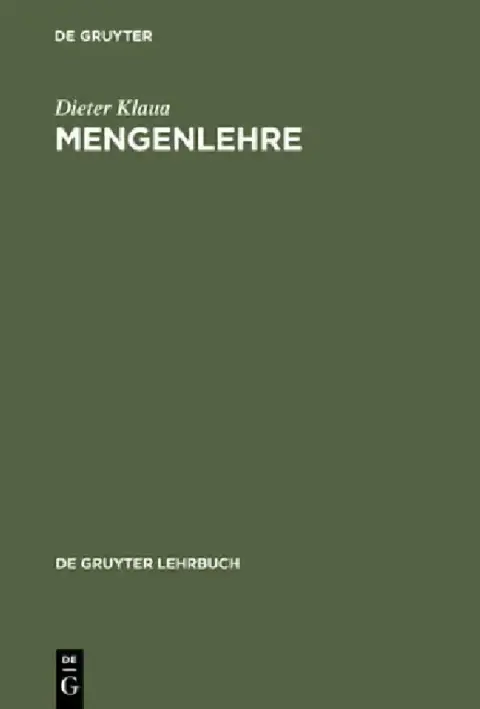 Cover of Mengenlehre