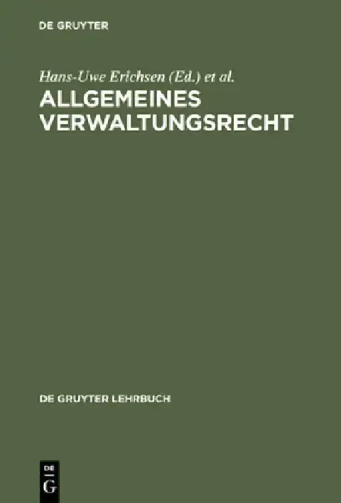 Cover of Allgemeines Verwaltungsrecht