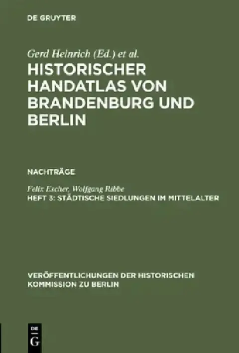 Cover of Stdtische Siedlungen Im Mittelalter