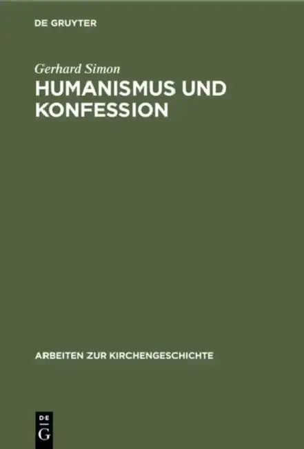 Cover of Humanismus und Konfession