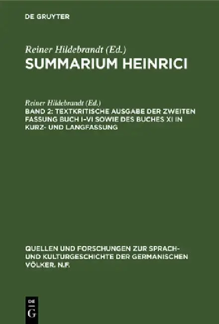Cover of Textkritische Ausgabe der zweiten Fassung Buch I-VI sowie des Buches XI in Kurz- und Langfassung