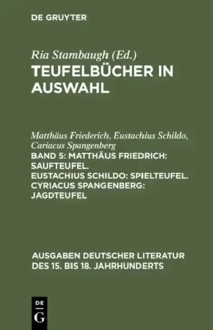 Cover of Teufelbücher in Auswahl, Band 5, Matthäus Friedrich