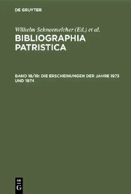 Cover of Die Erscheinungen Der Jahre 1973 Und 1974