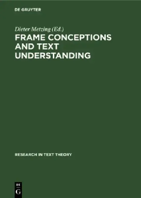 Cover of Frame Conceptions and Text Understanding