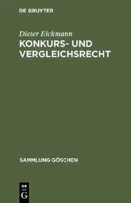 Cover of Konkurs- und Vergleichsrecht