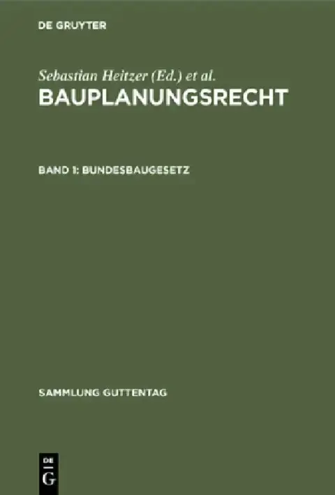 Cover of Bundesbaugesetz