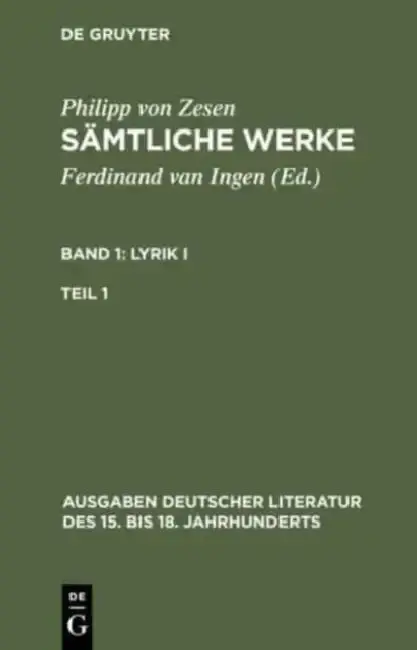Cover of Sämtliche Werke. Bd 1