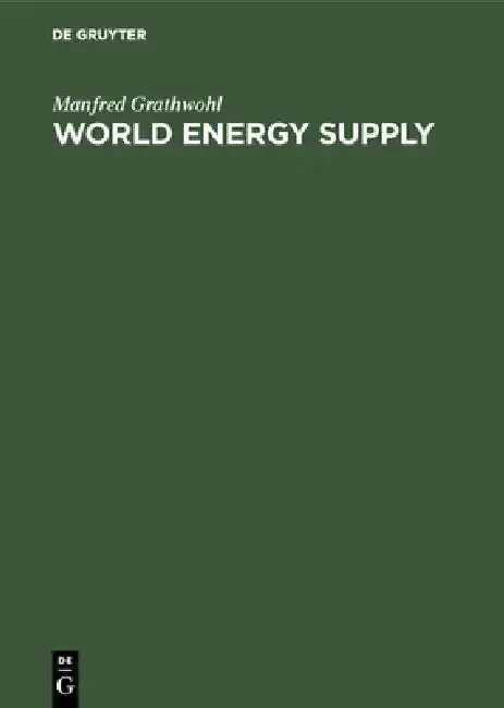 Cover of World Energy Supply